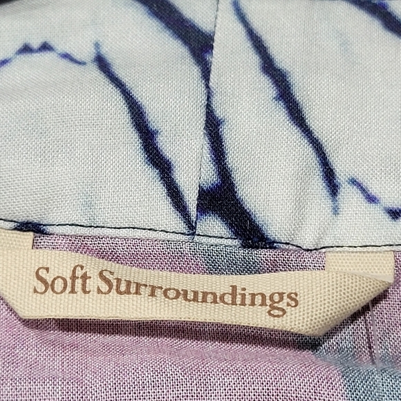 NWT SOFT SURROUNDINGS S/M Colorful Embellished Seashells Kimono Coverup Floral - Picture 12 of 13